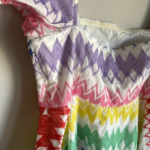 NEW Anthologie Yumi Kim Eliza Embroidered Top in Carnival Large - Picture 8 of 11